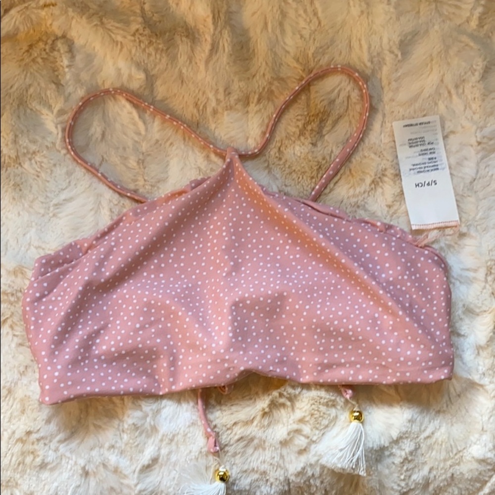 Amuse Society Dawn High Neck Swim Top Size Small - Picture 5 of 6